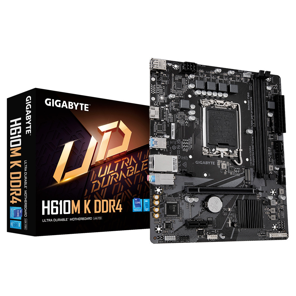 Материнская плата Gigabyte H610M K DDR4 rev. 2.0 Micro-ATX, LGA 1700 - миниатюра 8