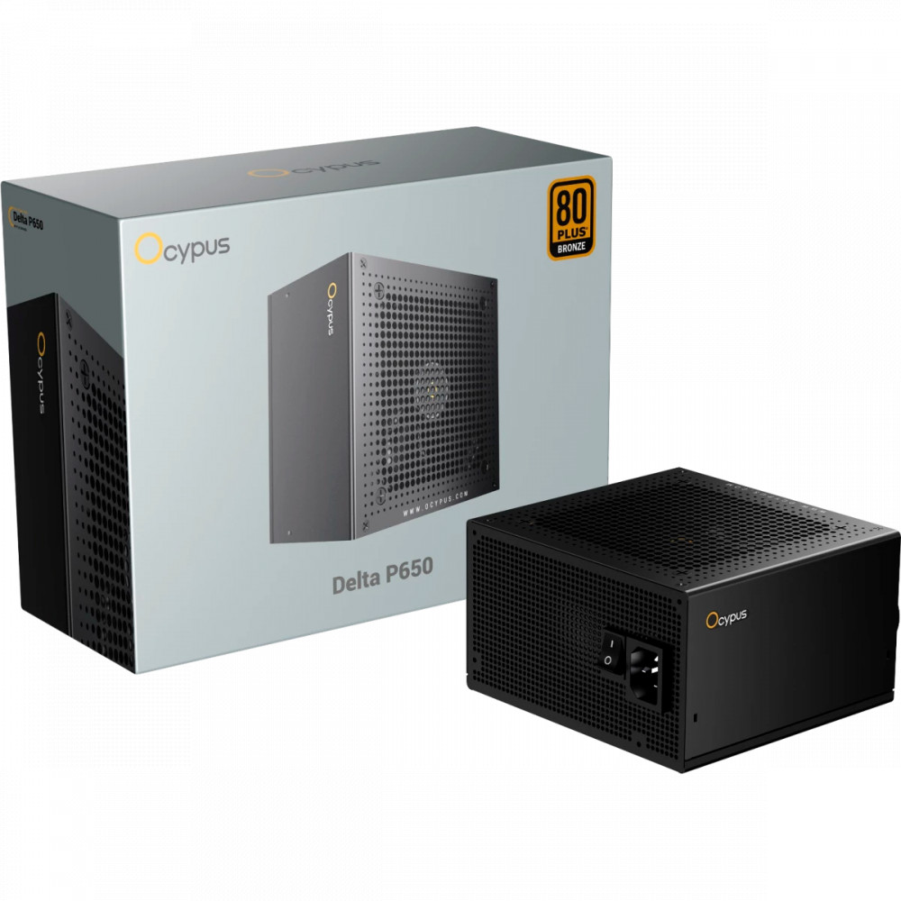 Блок питания Ocypus Delta P650 650W Black Delta-P650-B1FDBK024X-EU 650 Вт - миниатюра 8