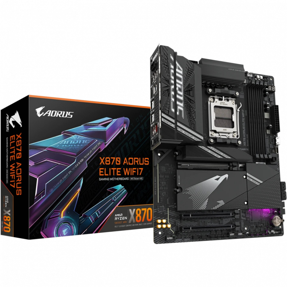 Материнская плата Gigabyte X870 Aorus Elite WIFI7 rev. 1.1 ATX, AMD AM5 - миниатюра 10