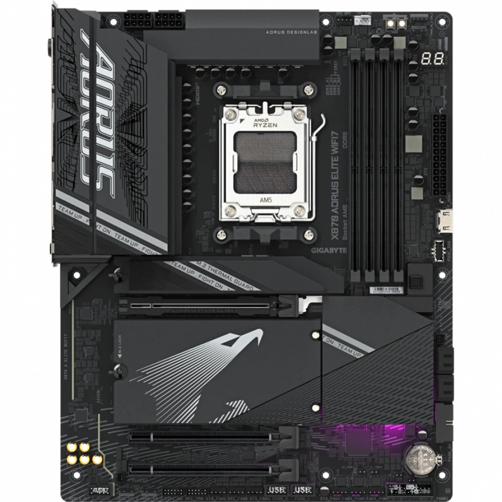 Материнская плата Gigabyte X870 Aorus Elite WIFI7 rev. 1.1 ATX, AMD AM5 - миниатюра 6