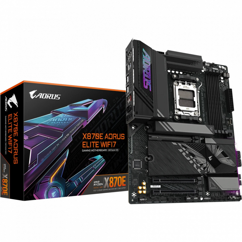 Материнская плата Gigabyte X870E AORUS ELITE WIFI7 rev. 1.1 ATX, AMD AM5 - миниатюра 10