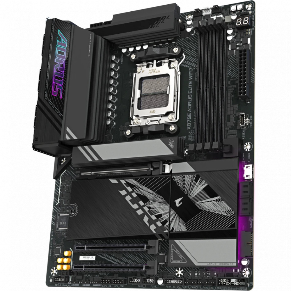 Материнская плата Gigabyte X870E AORUS ELITE WIFI7 rev. 1.1 ATX, AMD AM5 - миниатюра 8