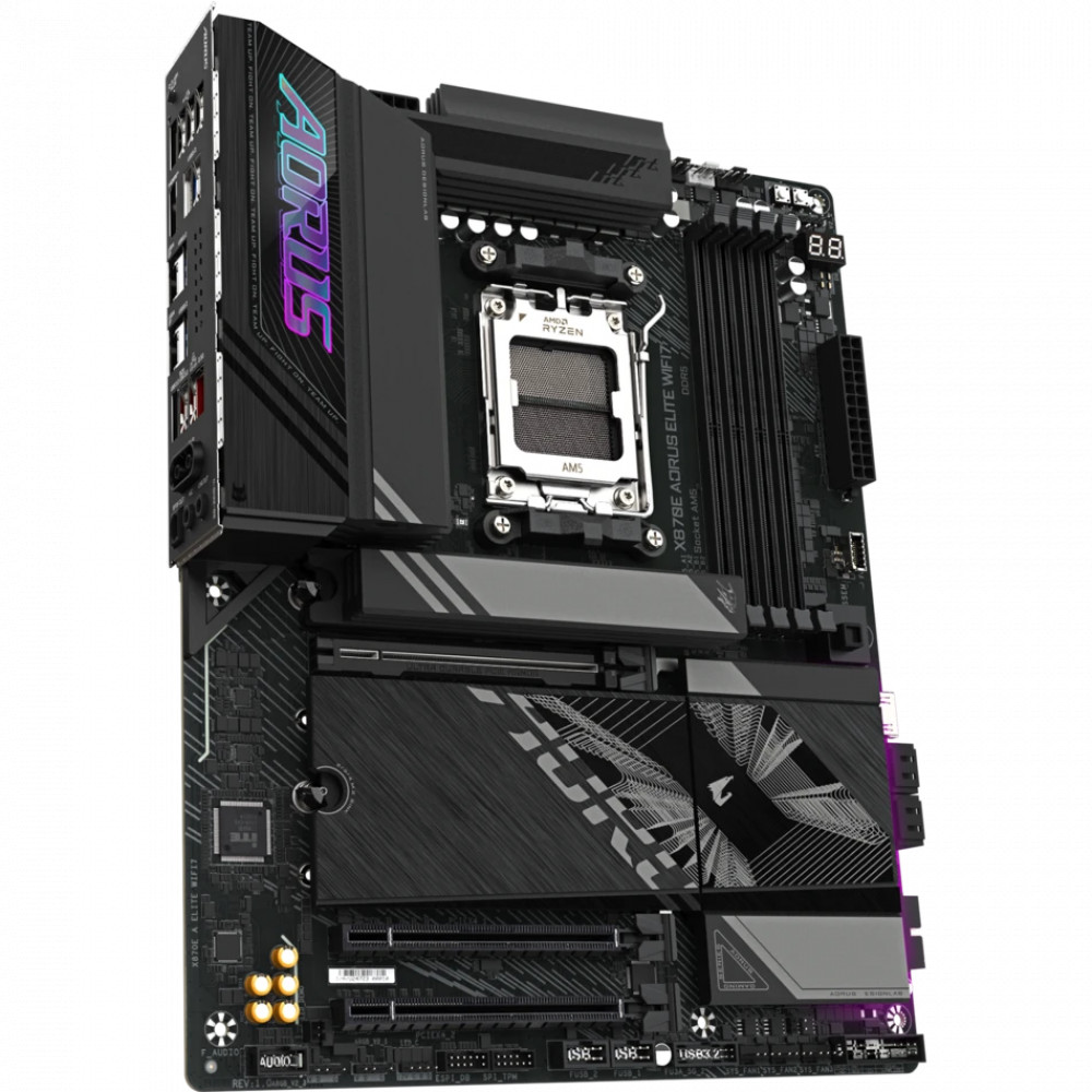 Материнская плата Gigabyte X870E AORUS ELITE WIFI7 rev. 1.1 ATX, AMD AM5 - миниатюра 7