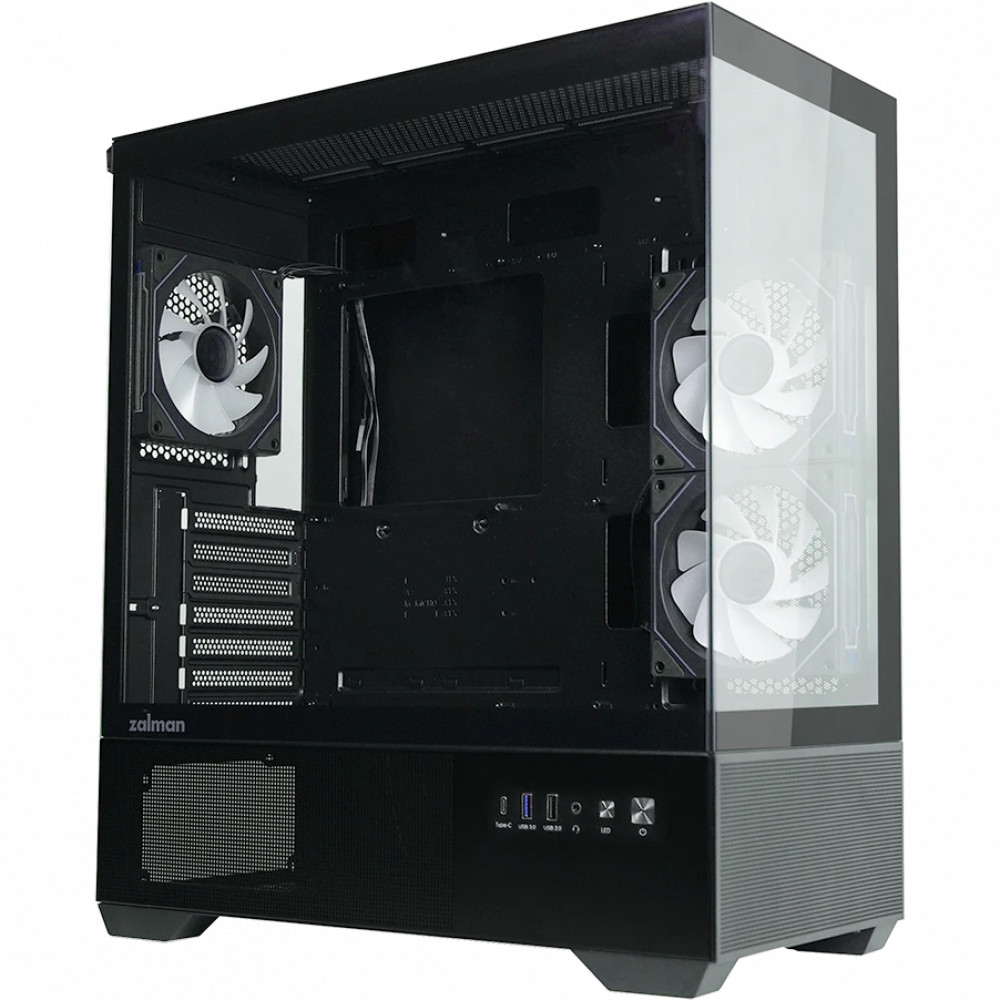 Корпус Zalman Chronix Black Mid-Tower - миниатюра 7