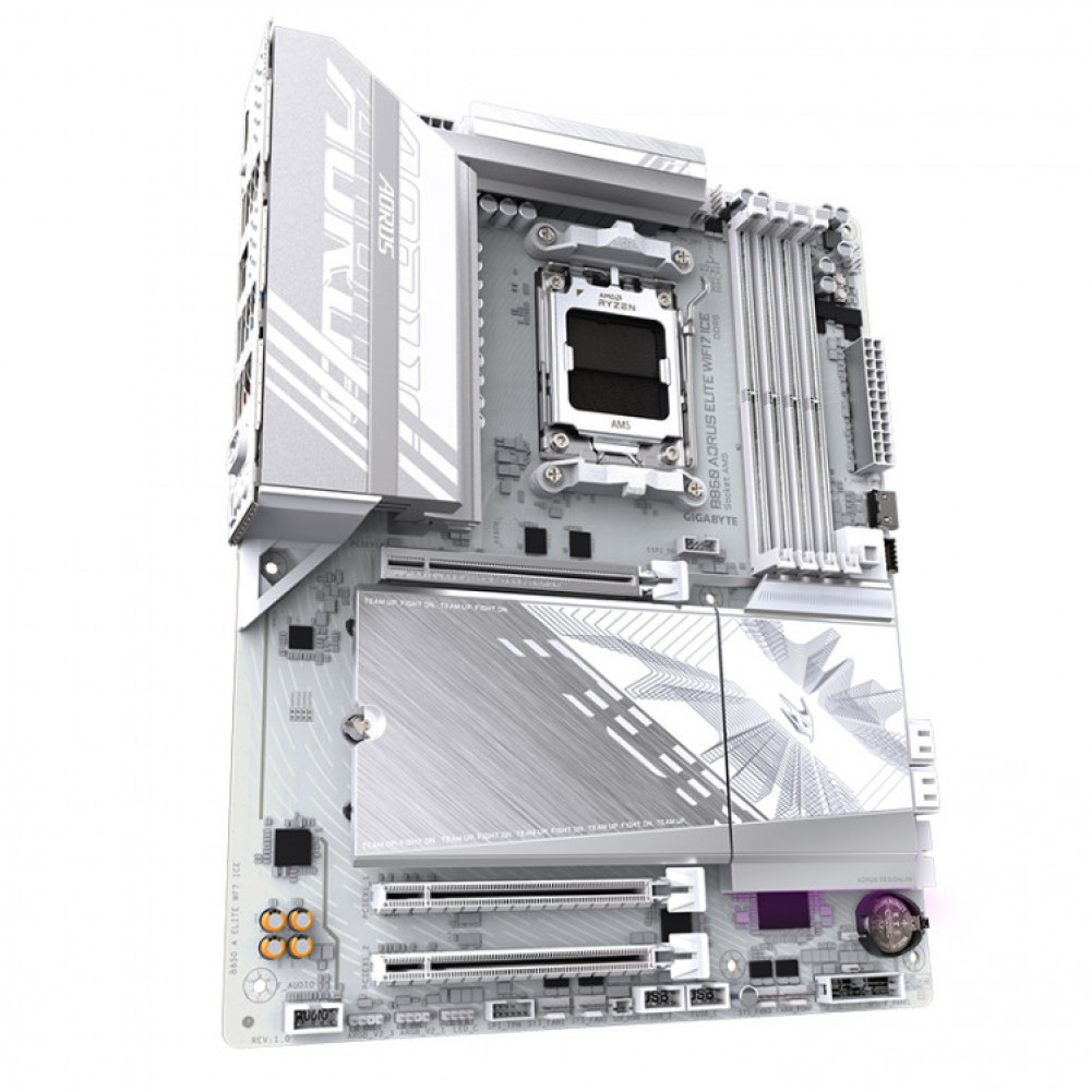 Материнская плата Gigabyte B850 Aorus Elite WiFi7 Ice B850 Aorus Elite WiFi7 Ice rev. 1.1 ATX, AMD AM5 - миниатюра 6