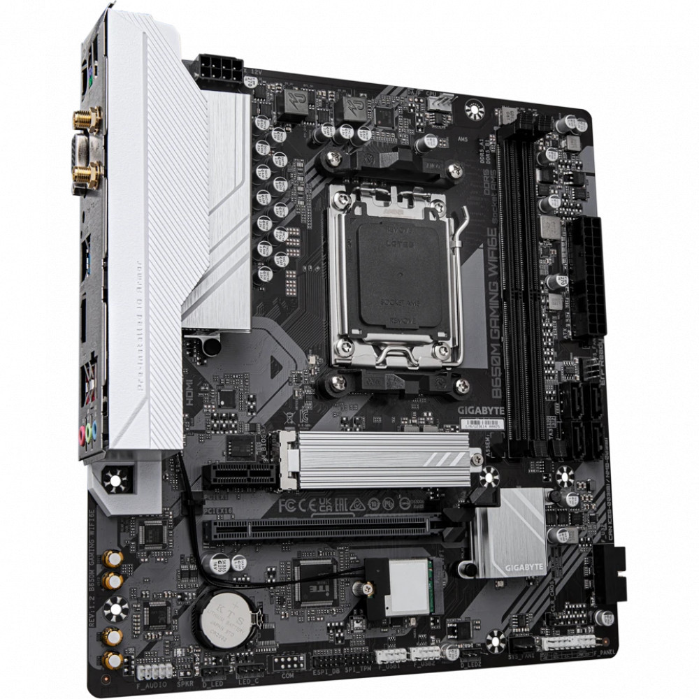Материнская плата Gigabyte B650M GAMING WIFI6E B650M Gaming WIFI6E rev.1.2 Micro-ATX, AMD AM5 - миниатюра 6