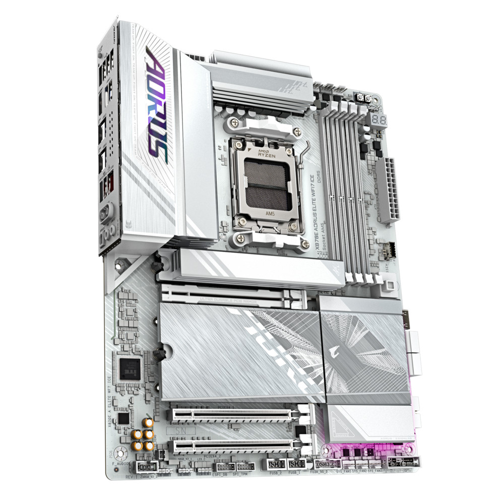 Материнская плата Gigabyte X870E Aorus Elite WIFI7 Ice rev. 1.2 ATX, AMD AM5 - миниатюра 8