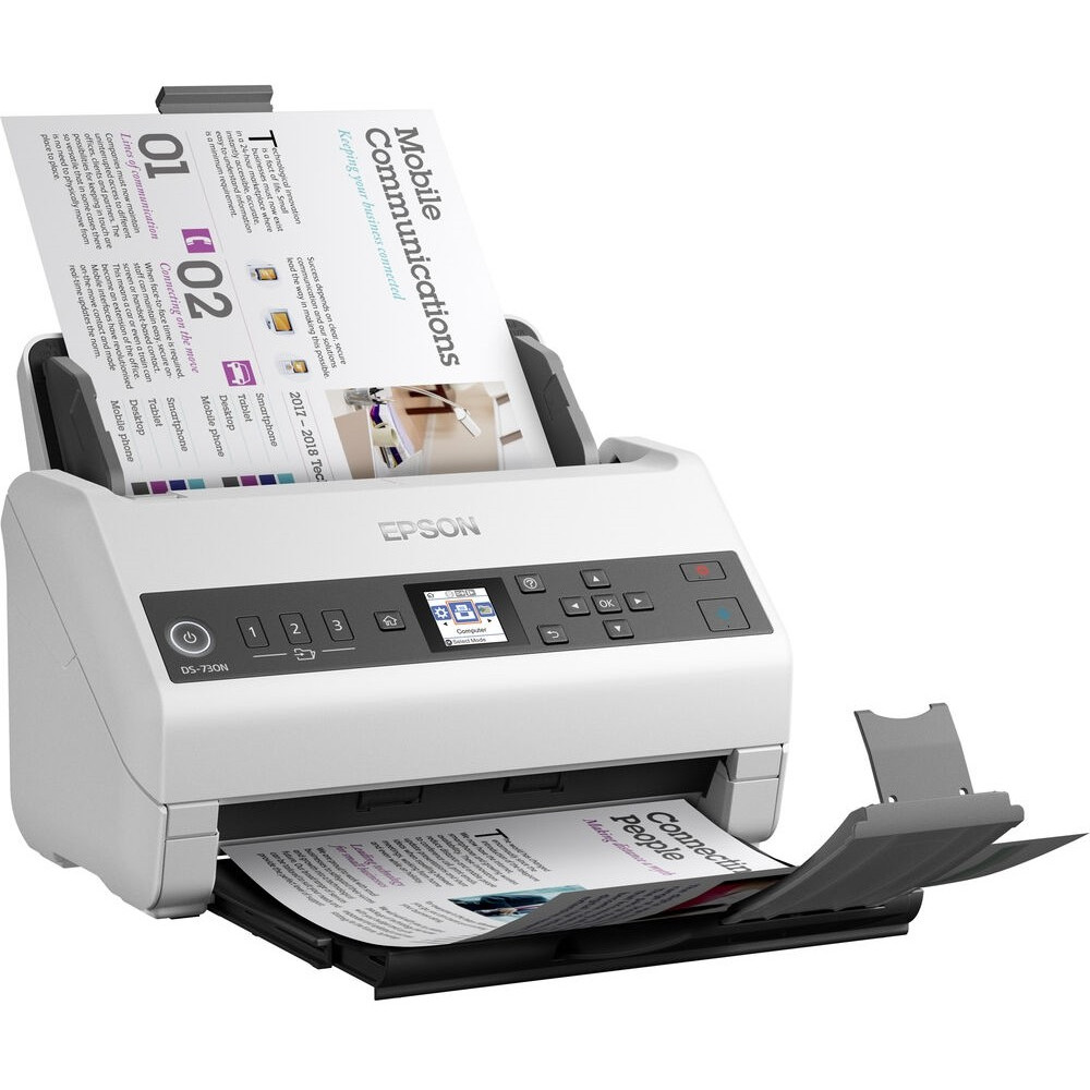 Протяжный сканер Epson WorkForce DS-730N B11B259401 A4, CIS - миниатюра 15