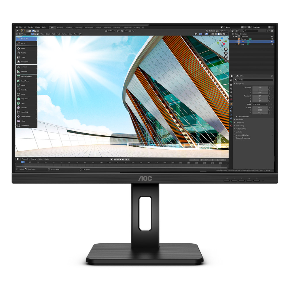 Монитор AOC 24P2Q 23.8 ", IPS, Full HD 1920x1080 (16:9), 75 Гц - миниатюра 7