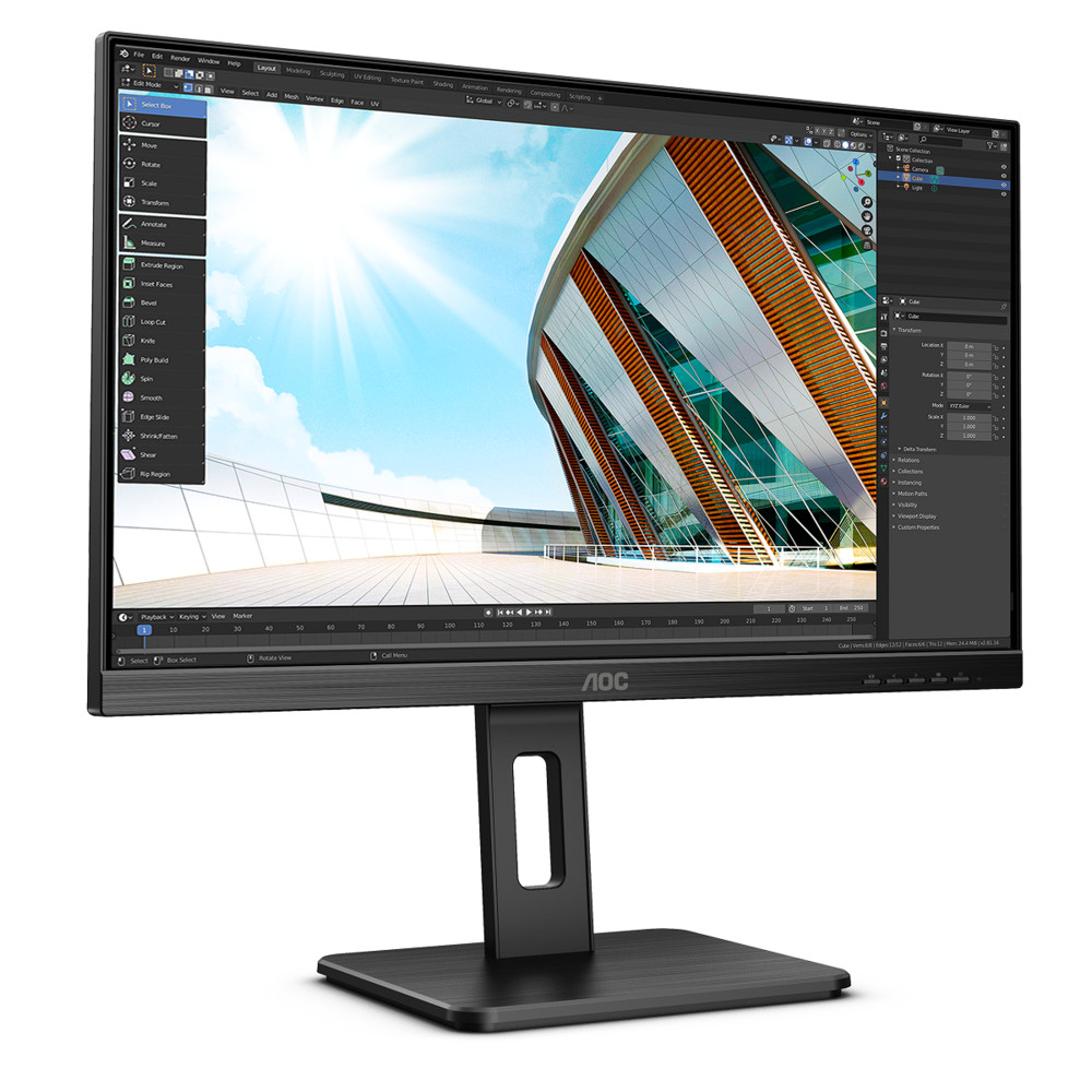 Монитор AOC Pro Q24P2Q 23.8 ", IPS, Quad HD 2560x1440 (16:9), 75 Гц - миниатюра 5