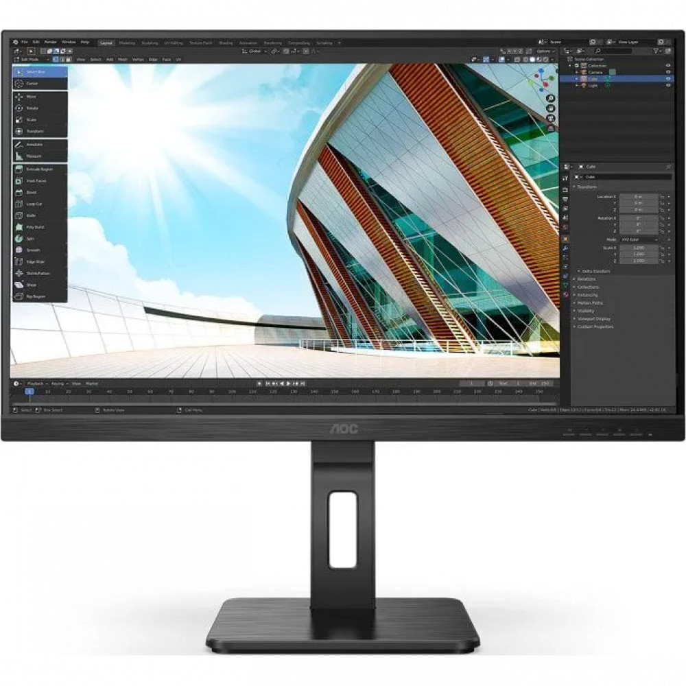 Монитор AOC Q27P2Q 27 ", IPS, Quad HD 2560x1440 (16:9), 75 Гц - миниатюра 7