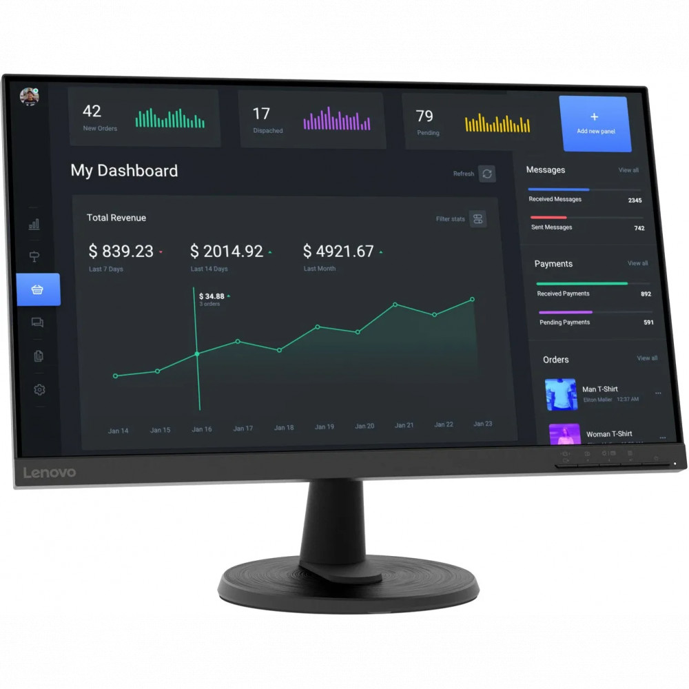 Монитор Lenovo C24-40 63DCKAT6EU 23.8 ", VA, Full HD 1920x1080 (16:9), 75 Гц - миниатюра 7