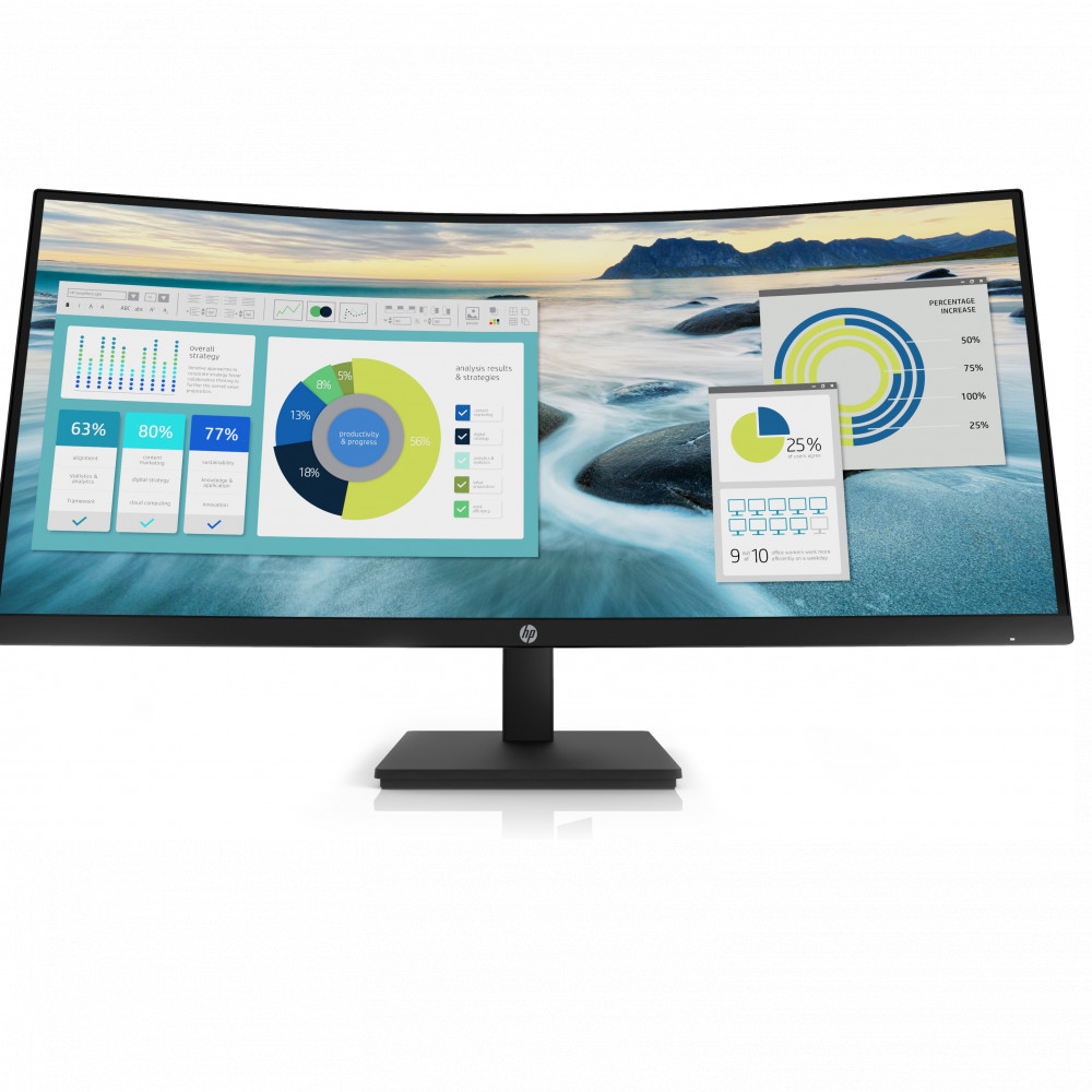 Монитор HP P34hc G4 Curved Monitor 21Y56AA#ABB 34 ", VA, Ultra-Wide QHD 3440x1440 (21:9), 60 Гц - миниатюра 7