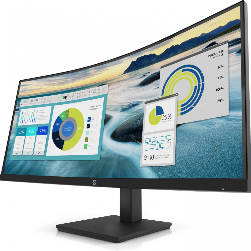 Монитор HP P34hc G4 Curved Monitor 21Y56AA#ABB 34 ", VA, Ultra-Wide QHD 3440x1440 (21:9), 60 Гц - миниатюра 8