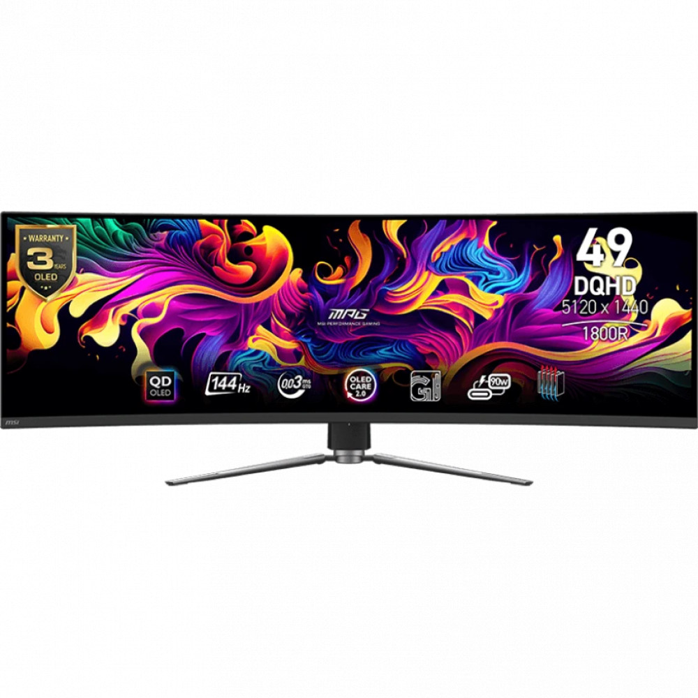 Монитор MSI MPG 491CQPX 9S6-3FA84T-022 49 ", QD-OLED, Dual Quad HD 5120x1440 (32:9), 240 Гц - миниатюра 4