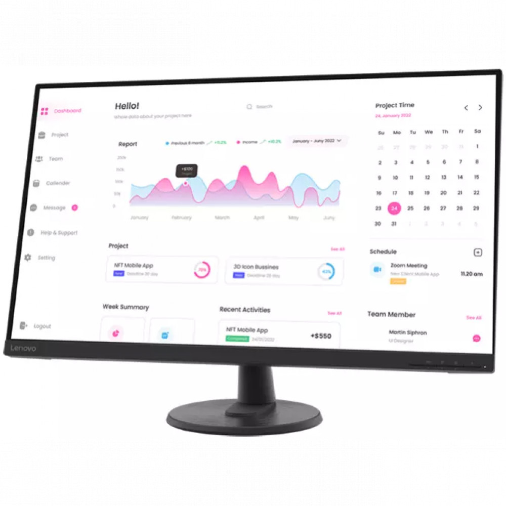 Монитор Lenovo D32-40 66FCGAC2EU 31.5 ", VA, Full HD 1920x1080 (16:9), 75 Гц - миниатюра 8