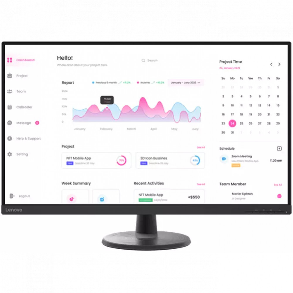 Монитор Lenovo D32-40 66FCGAC2EU 31.5 ", VA, Full HD 1920x1080 (16:9), 75 Гц - миниатюра 7