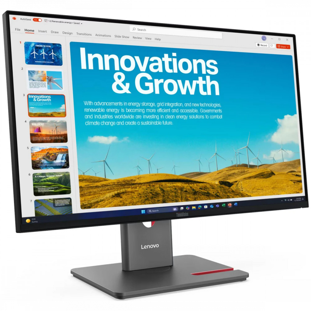 Монитор Lenovo P24QD-40 64B1GAR1CB 23.8 ", IPS, Quad HD 2560x1440 (16:9), 120 Гц - миниатюра 7