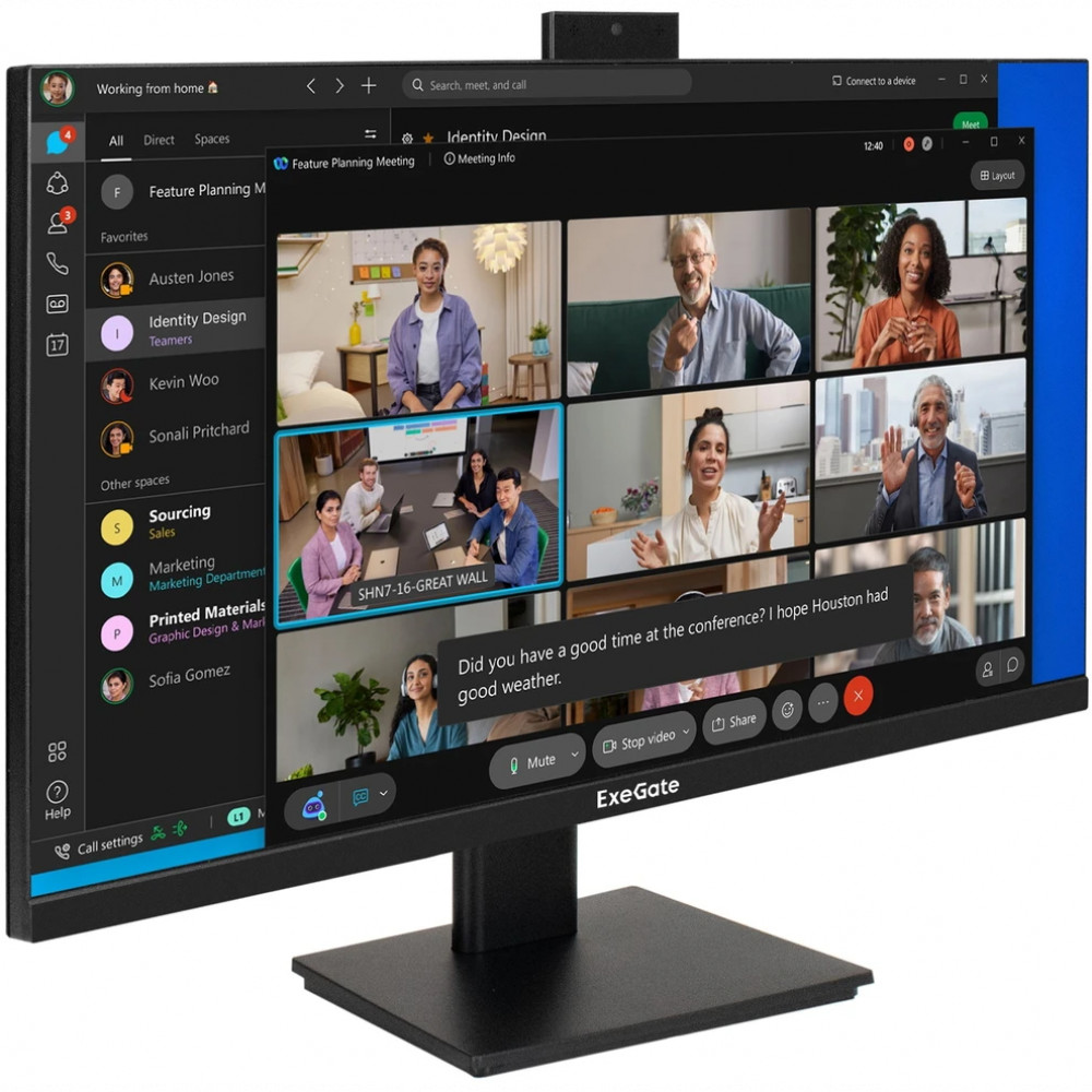 Монитор ExeGate SuperView EA2700C EX298882RUS 27 ", IPS, Quad HD 2560x1440 (16:9), 75 Гц - миниатюра 5