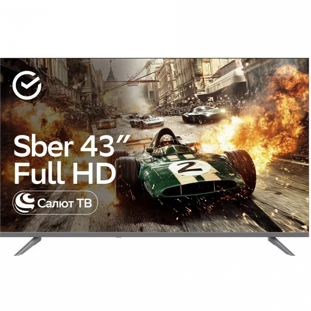 Телевизор Sber SDX-43F2014 43 ", Smart TV, Серый - миниатюра 6