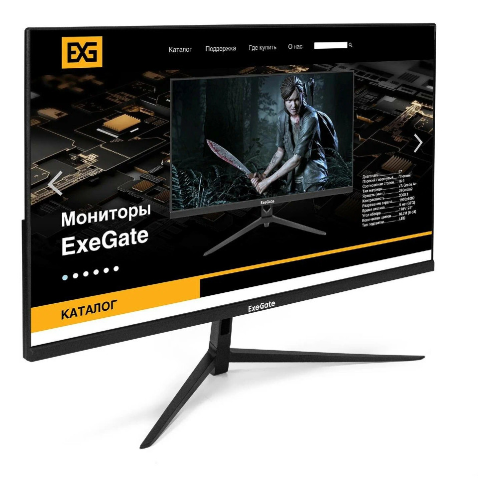 Монитор ExeGate ProSmart EV2407 EX294427RUS 23.8 ", VA, Full HD 1920x1080 (16:9), 75 Гц - миниатюра 6