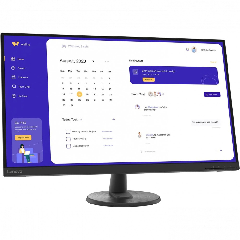 Монитор Lenovo D32u-45 67A1GAC2EU 31.5 ", VA, 4K UHD 3840x2160 (16:9), 60 Гц - миниатюра 6