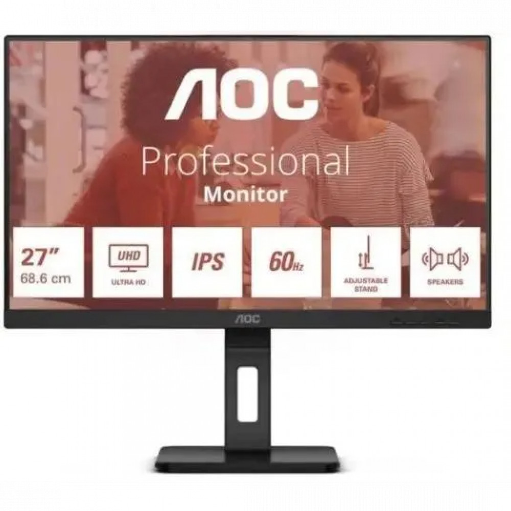 Монитор AOC U27E3UF 27 ", IPS, 4K UHD 3840x2160 (16:9), 60 Гц - миниатюра 4
