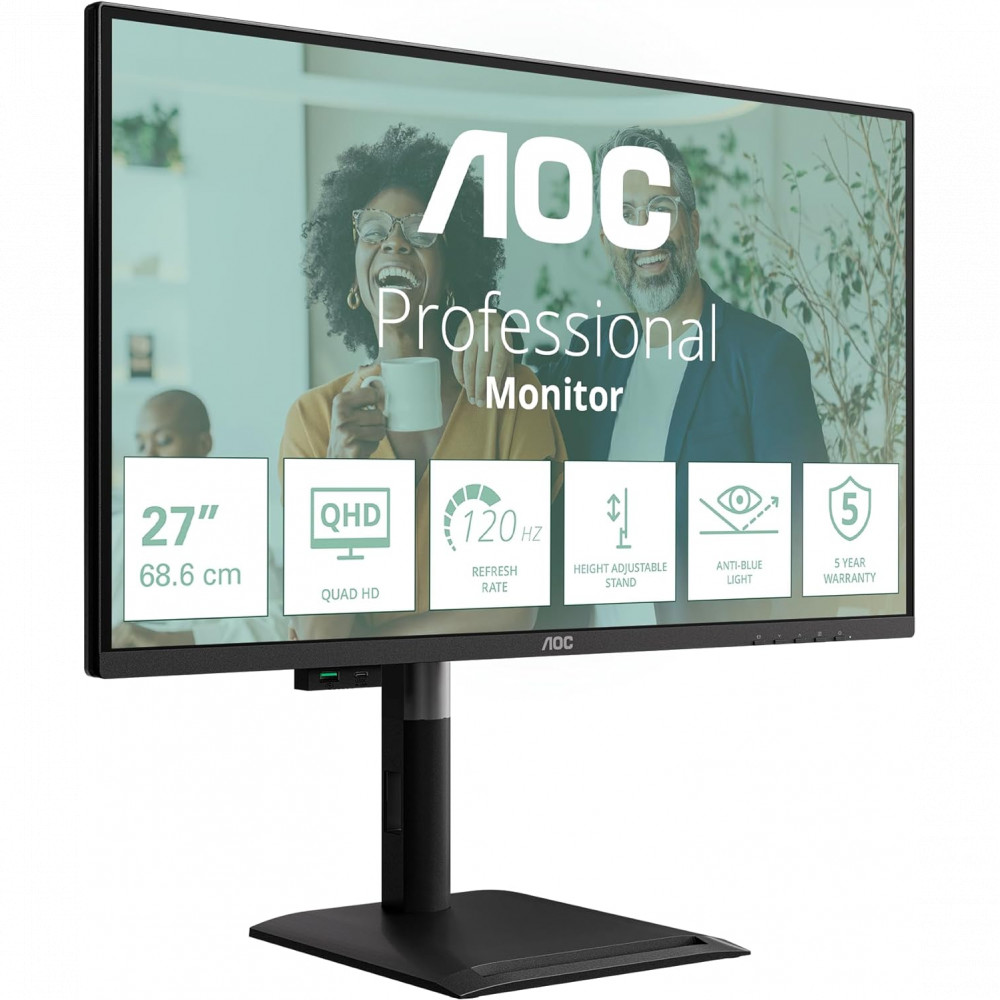 Монитор AOC Q27P4CV 27 ", IPS, Quad HD 2560x1440 (16:9), 120 Гц - миниатюра 6