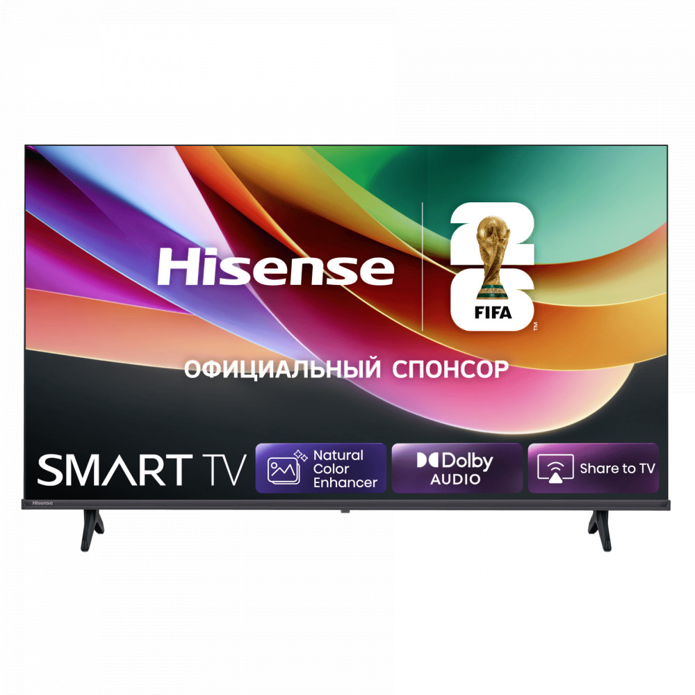 Телевизор Hisense 32A4S 32 ", Smart TV, Черный - миниатюра 5