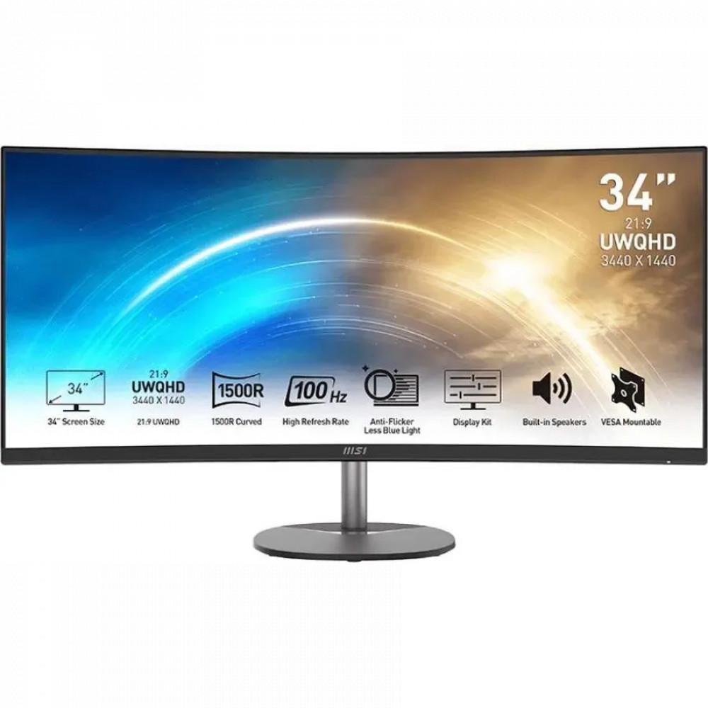 Монитор MSI PRO MP341CQ 9S6-3PB2CT-041|| 34 ", VA, Ultra-Wide QHD 3440x1440 (21:9), 100 Гц - миниатюра 5