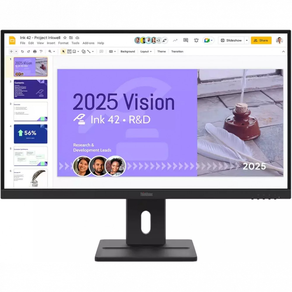 Монитор Lenovo ThinkVision E27Q-40 64BDGAT4UK 27 ", IPS, Quad HD 2560x1440 (16:9), 100 Гц - миниатюра 2