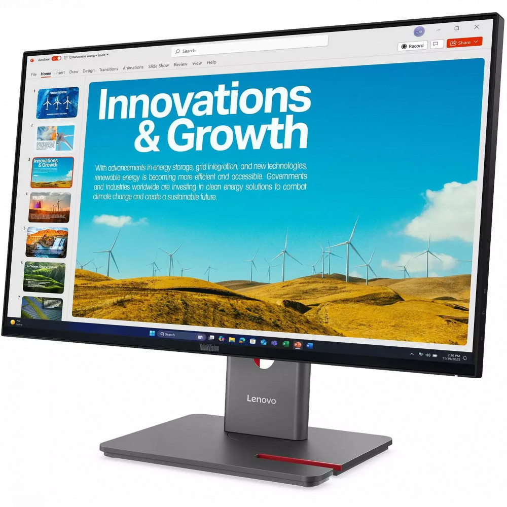 Монитор Lenovo ThinkVision P24QD-40 64B1GAT1UK 23.8 ", IPS, Quad HD 2560x1440 (16:9), 120 Гц - миниатюра 6