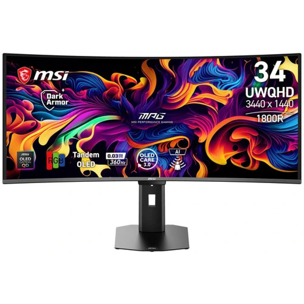 Монитор MSI MPG 341CQR X36 9S6-3DE29A-014 34 ", QD-OLED, Ultra-Wide QHD 3440x1440 (21:9), 360 Гц - миниатюра 4