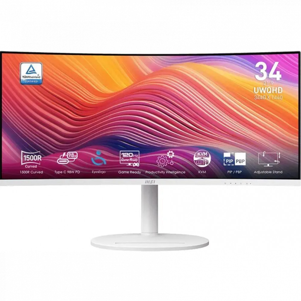 Монитор MSI Modern MD342CQPW 9S6-3PC59H-021 34 ", VA, Ultra-Wide QHD 3440x1440 (21:9), 120 Гц - миниатюра 6