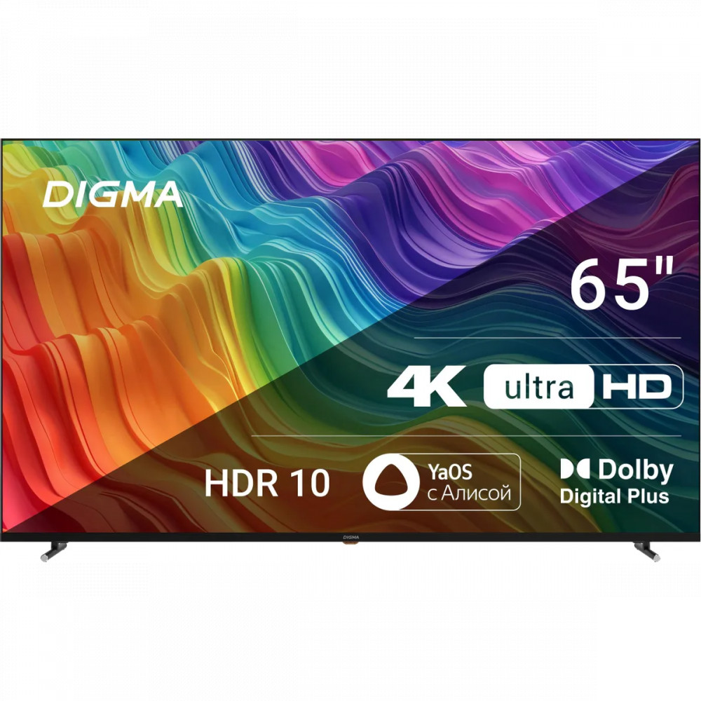 Телевизор Digma LED65UBB33 DM-LED65UBB33 65 ", Smart TV, Черный - миниатюра 2