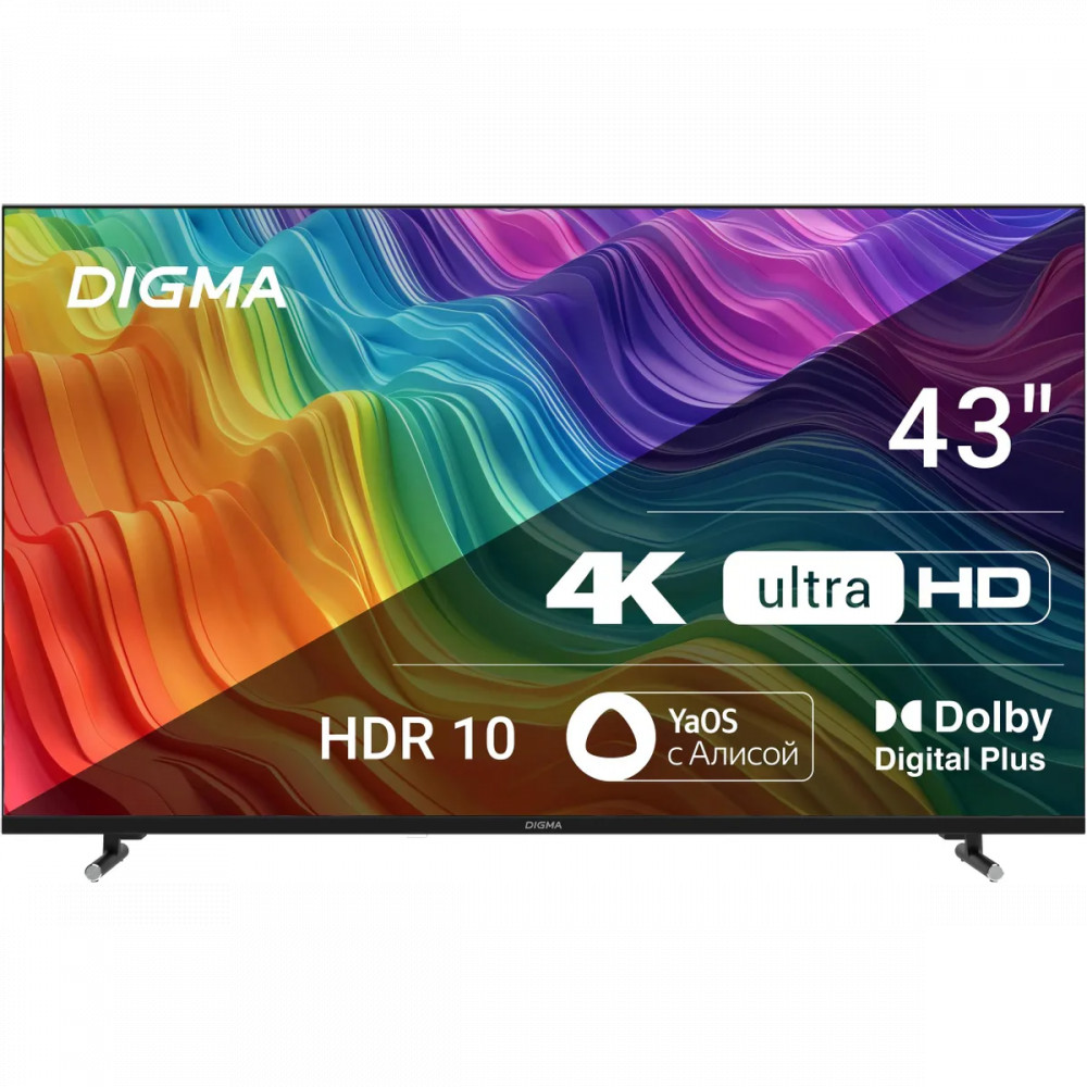Телевизор Digma LED43UBB33 DM-LED43UBB33 43 ", Черный - миниатюра 2
