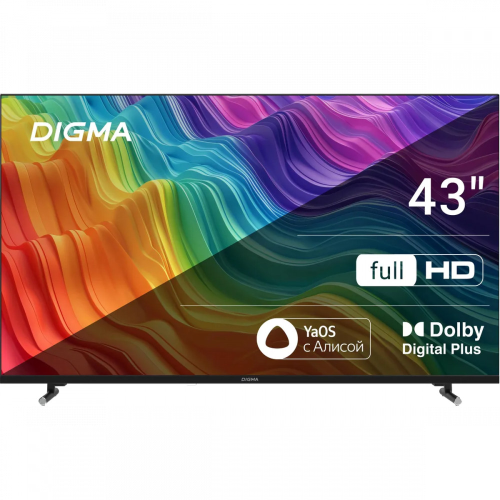 Телевизор Digma LED43SBB33 DM-LED43SBB33 43 ", Черный - миниатюра 2