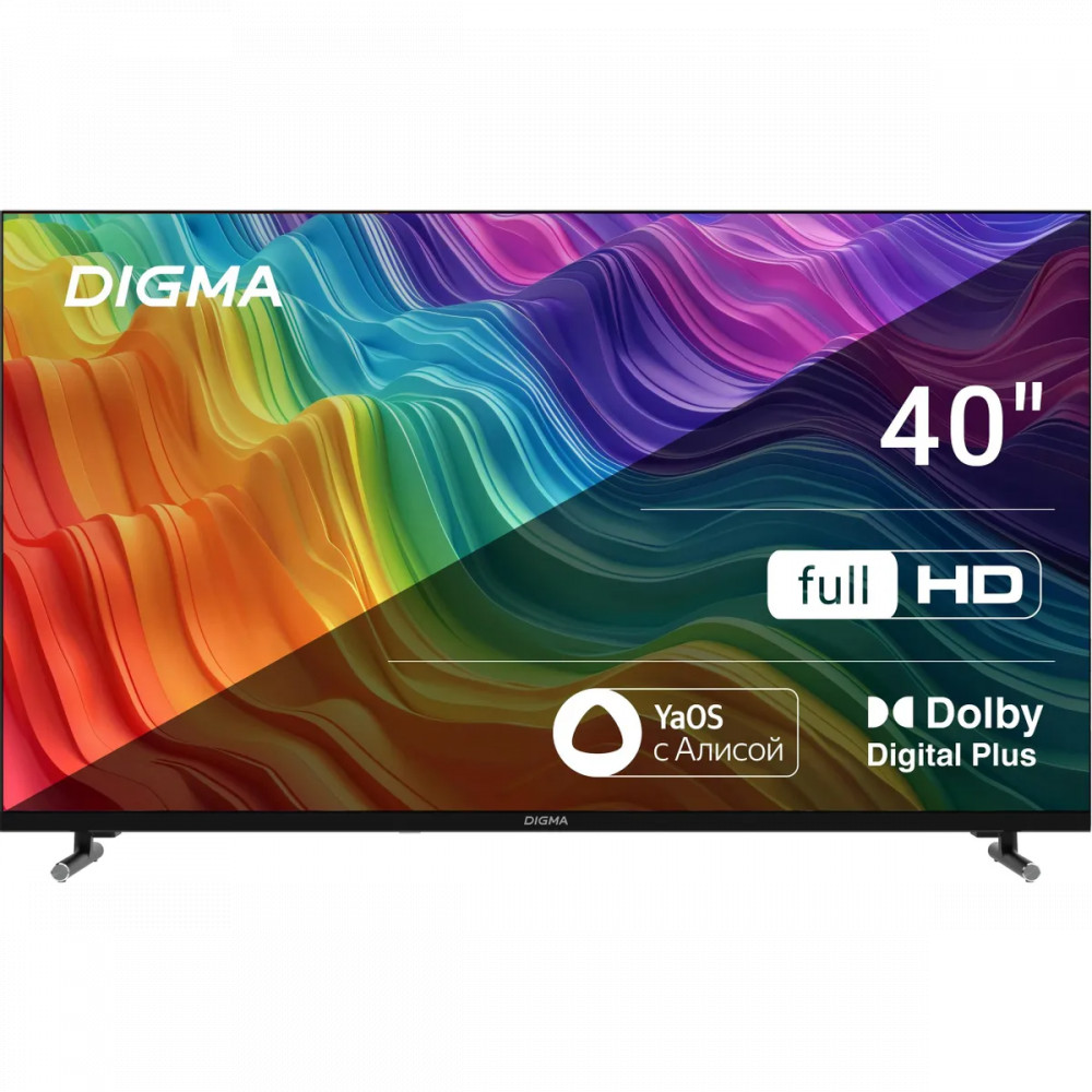 Телевизор Digma LED40SBB33 DM-LED40SBB33 40 ", Smart TV, Черный - миниатюра 2