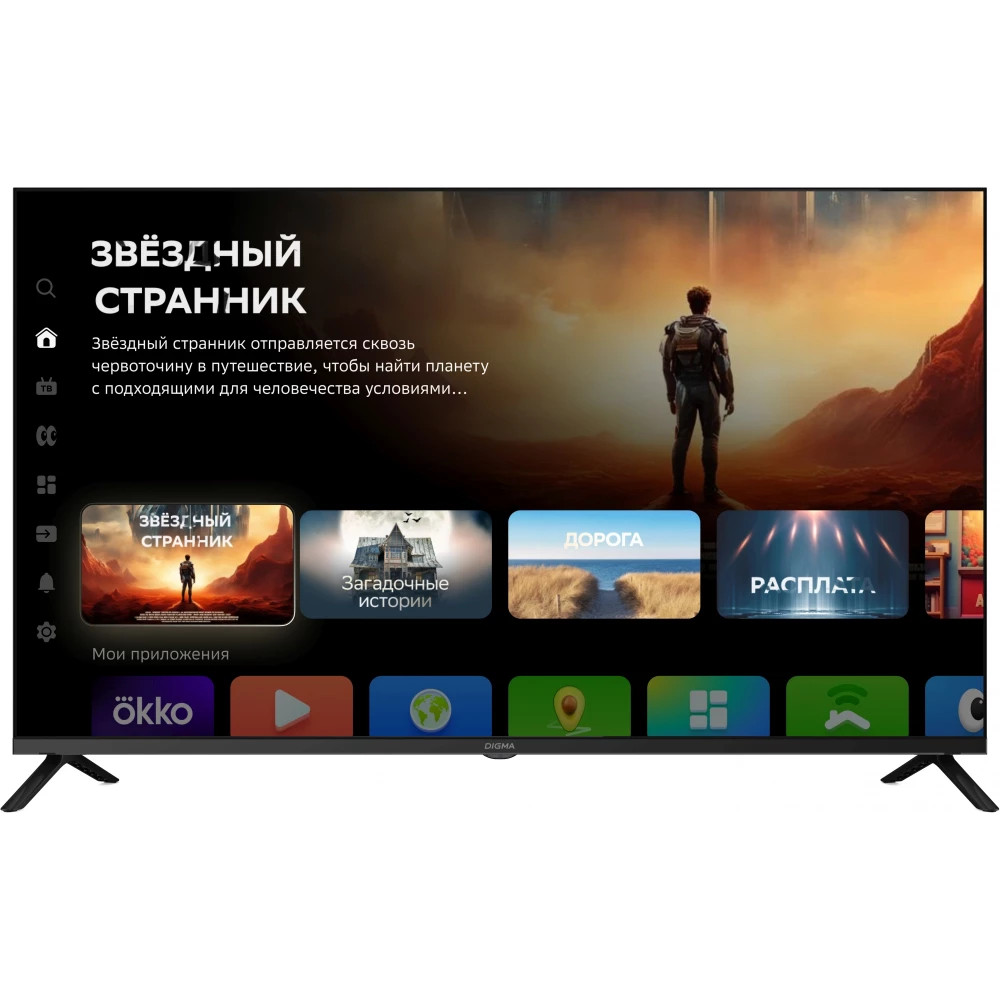 Телевизор Digma 43" DM-LED43UBB40 43 ", Smart TV, Черный - миниатюра 2