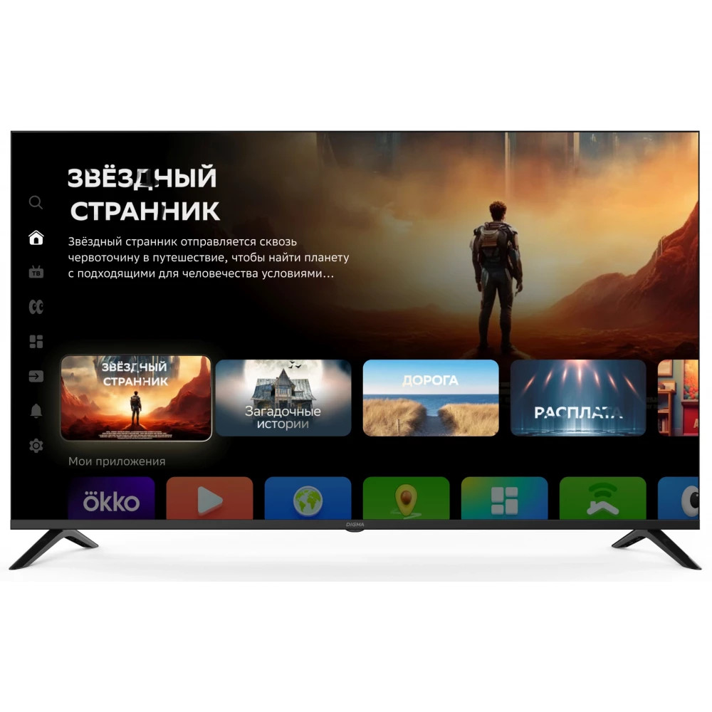Телевизор Digma 55" DM-LED55UBB40 55 ", Smart TV, Черный - миниатюра 2