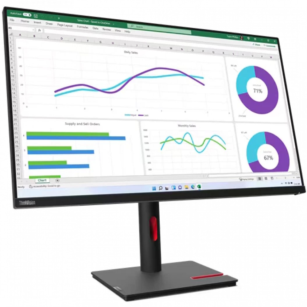 Монитор Lenovo T32H-30 63D3GAT1EU 31.5 ", IPS, Quad HD 2560x1440 (16:9), 60 Гц - миниатюра 7