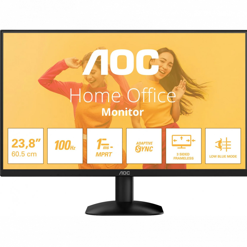 Монитор AOC 24B35HM2 Black 23.8 ", VA, Full HD 1920x1080 (16:9), 100 Гц - миниатюра 4