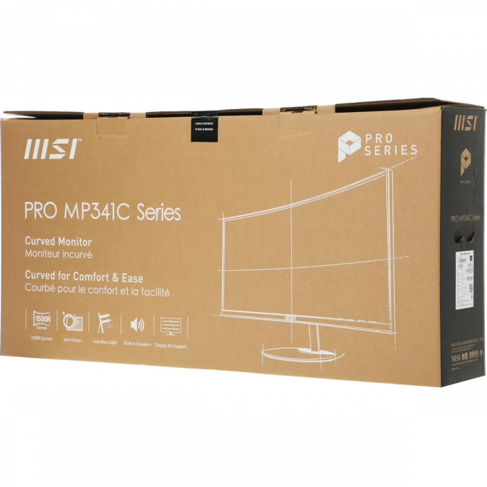 Монитор MSI Pro MP341CQ 9S6-3PB2CT-041 34 ", VA, Ultra-Wide QHD 3440x1440 (21:9), 100 Гц - миниатюра 10