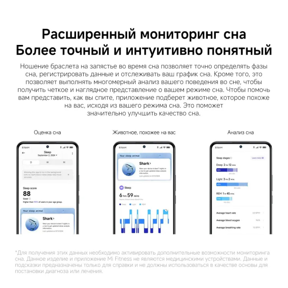 Xiaomi Smart Band 9 Pro BHR8715GL Смарт-часы - миниатюра 8