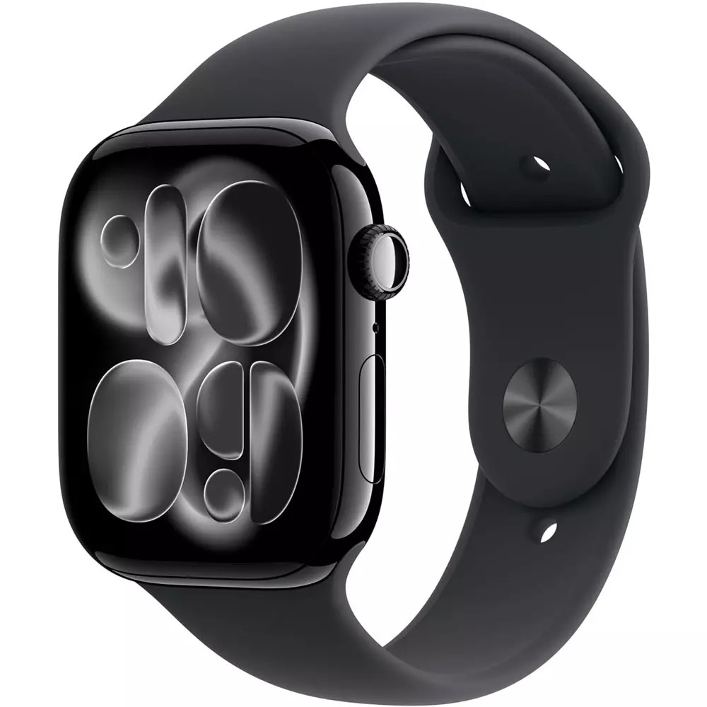 Apple Watch Series 11 GPS 46mm Jet Black Aluminium Case with Black Sport Band MEUX4RK/A Смарт-часы - миниатюра 4