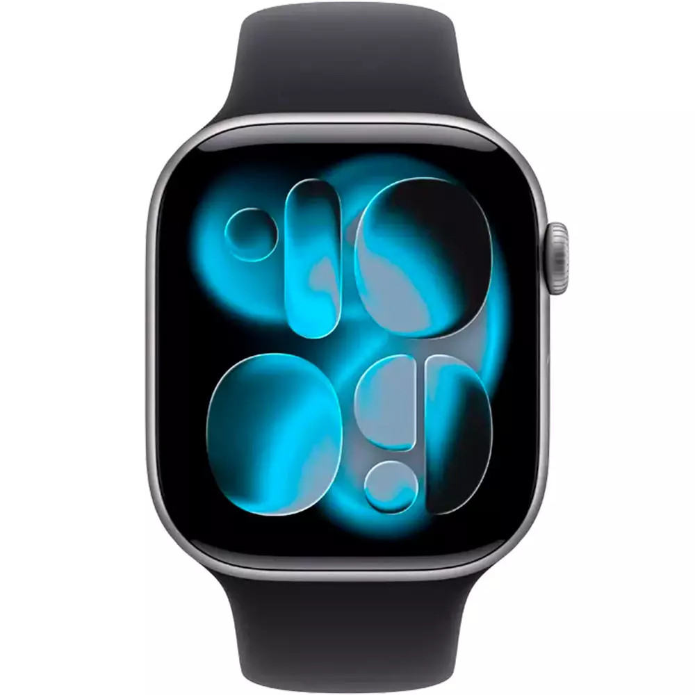 Apple Watch Series 11 GPS 46mm Space Grey Aluminium Case with Black Sport Band MEV44RK/A Смарт-часы - миниатюра 4