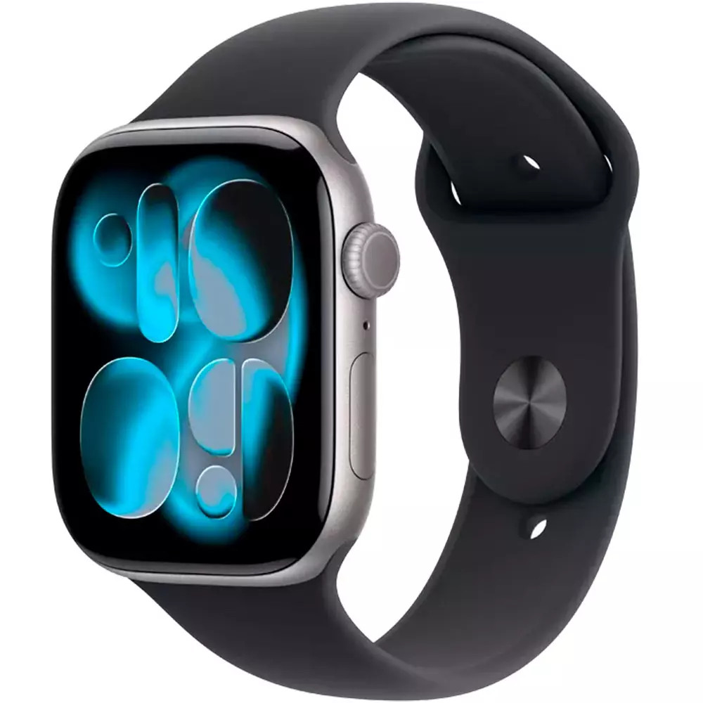 Apple Watch Series 11 GPS 46mm Space Grey Aluminium Case with Black Sport Band MEV44RK/A Смарт-часы - миниатюра 5