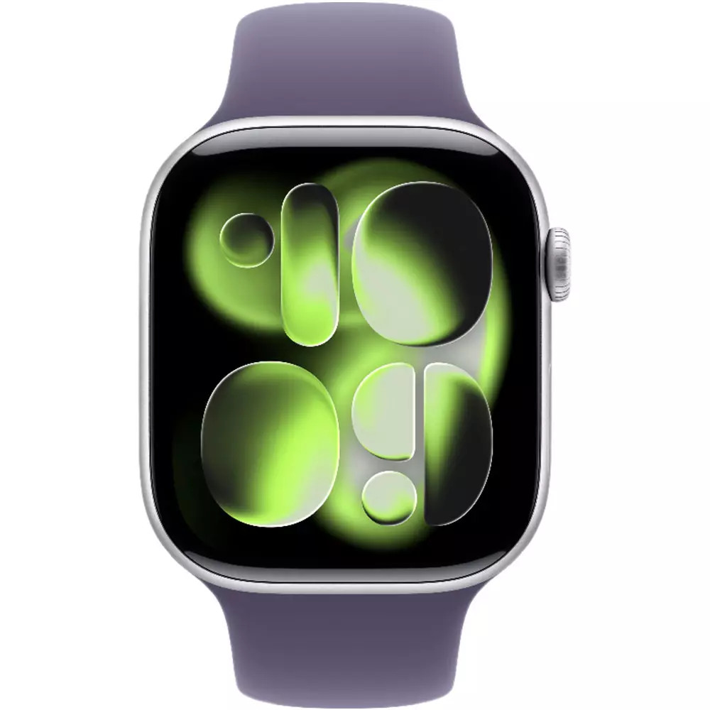 Apple Watch Series 11 GPS 46mm Silver Aluminium Case with Purple Fog Sport Band - S/M MEV94RK/A Смарт-часы - миниатюра 5