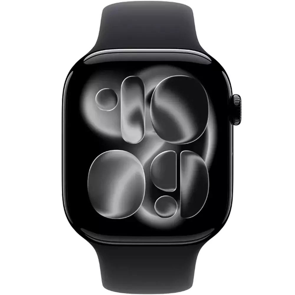 Apple Watch Series 11 GPS 42mm Jet Black Aluminium Case with Black Sport Band - M/L MEQU4RK/A Смарт-часы - миниатюра 5