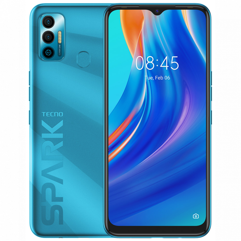 Смартфон TECNO Spark 7 KF6N/64GB/MORPHEUS BLUE 64 Гб, 4 Гб - миниатюра 6